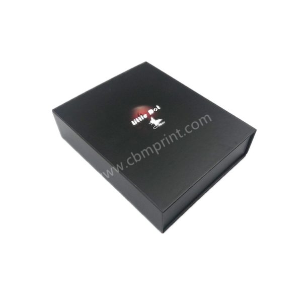 Black Matt Magnetic Box Packaging With Sponge