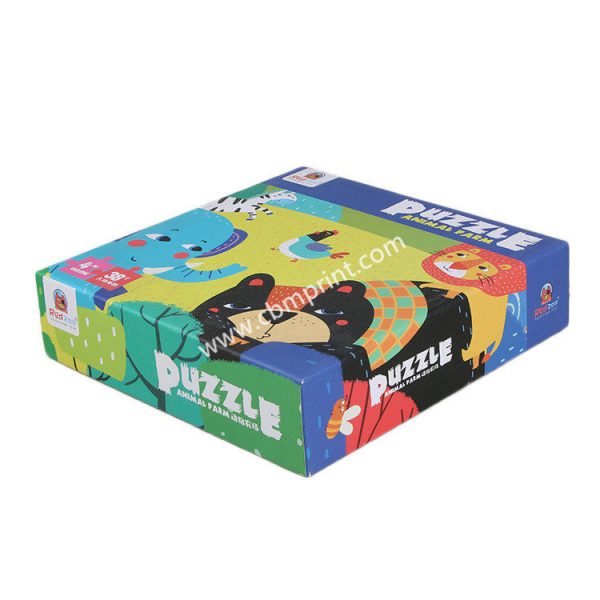Lift lid off Packaging Boxes For Jigsaw Puzzles