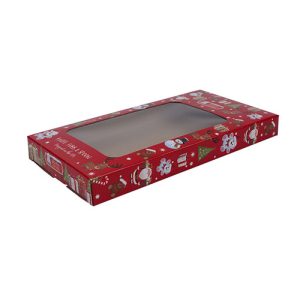 christmas paper box with window
