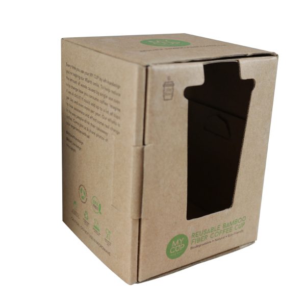 Coffee cup packaging boxes with window