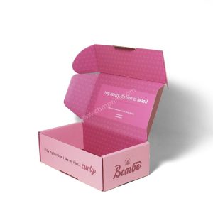 Custom cheap printed tuck top mailer boxes with logo pink beauty subscription boxes