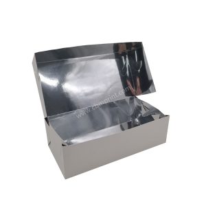 Silver aluminum foil take out containers bakery take out boxes togo container