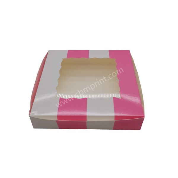 Custom Cake Box Packaging With Clear Window