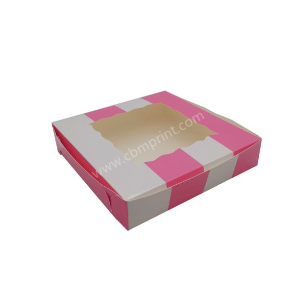 Custom Cake Box Packaging With Clear Window