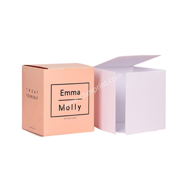 Cheap simple cardboard eco friendly candle packaging box