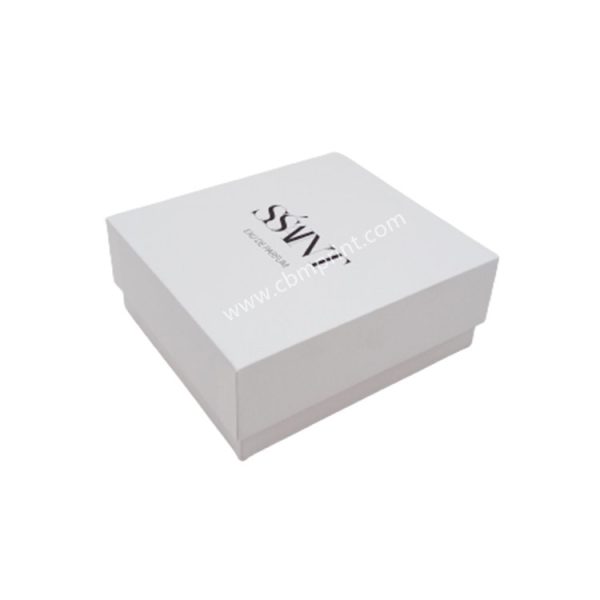 custom white perfume gift box packaging