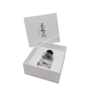 custom white perfume gift box packaging