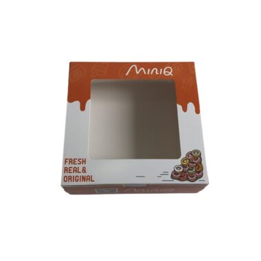 Single individual donut box packaging
